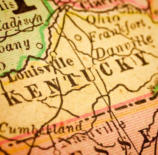 map of kentucky
