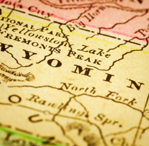 map of wyoming