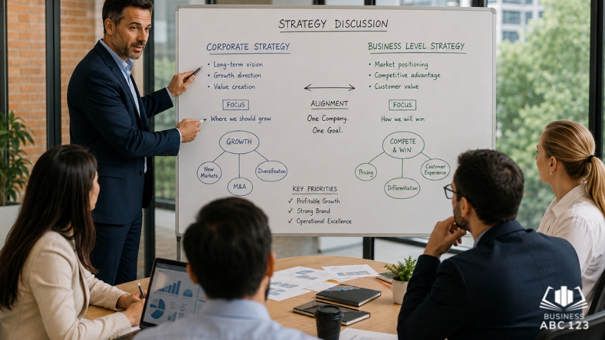 Corporate Strategy vs Business Level Strategy: Key Differences 