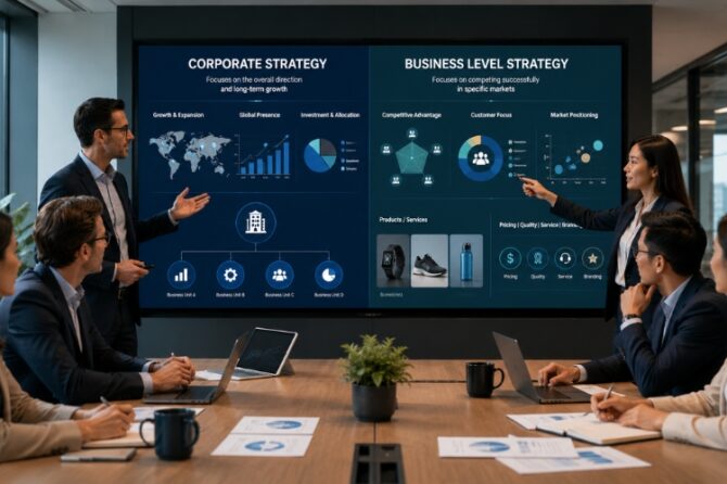 Corporate vs Business Level Strategy