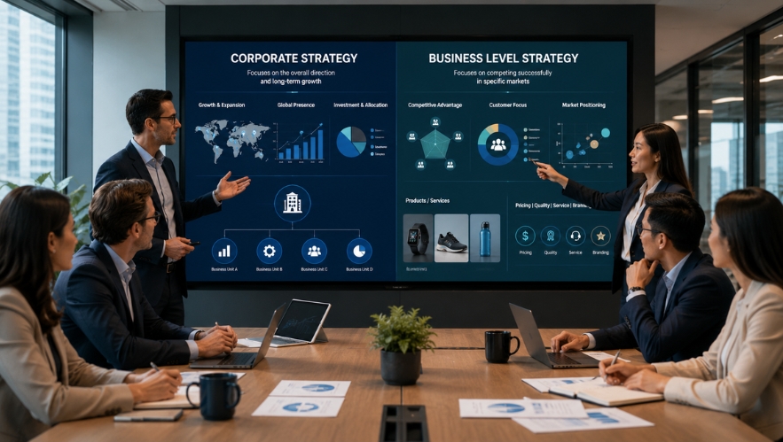 Corporate vs Business Level Strategy